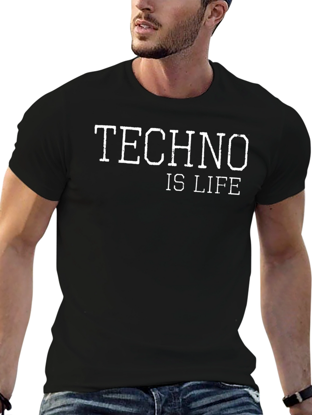 Techno is Life Graphic T-Shirt