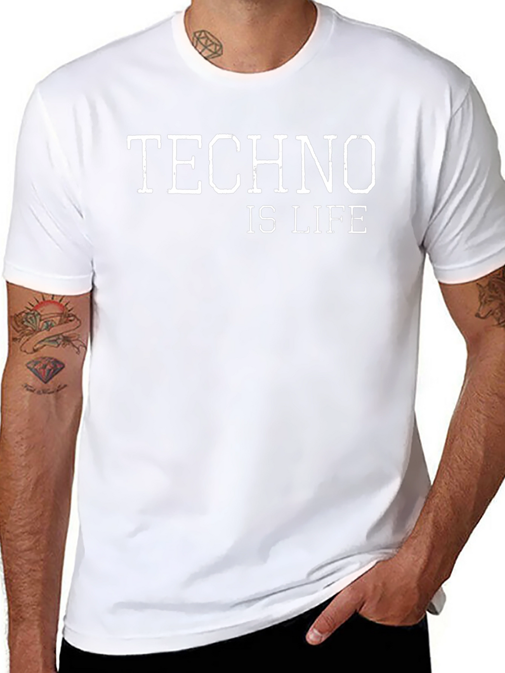 Techno is Life Graphic T-Shirt