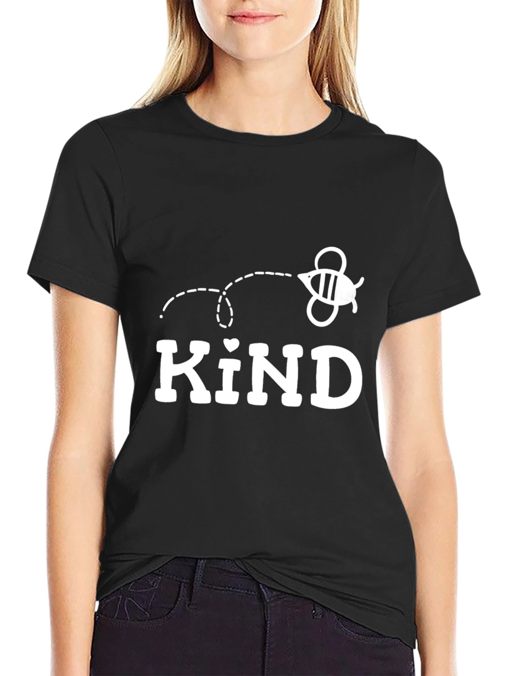 Be Kind Bee Graphic Tee - Black