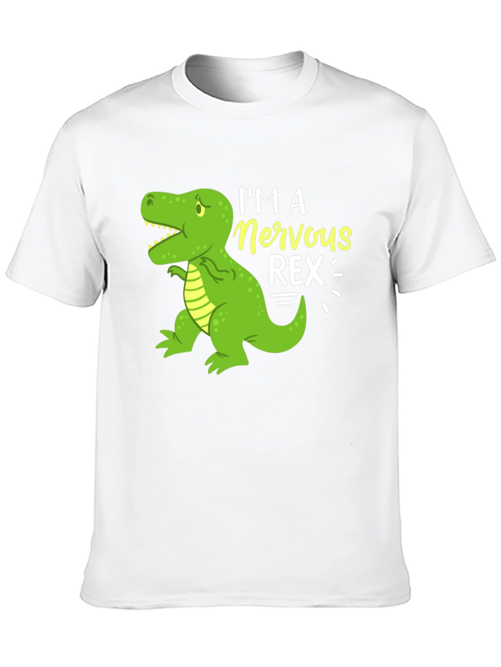 Nervous Rex T-Shirt - Funny Dinosaur Graphic Tee