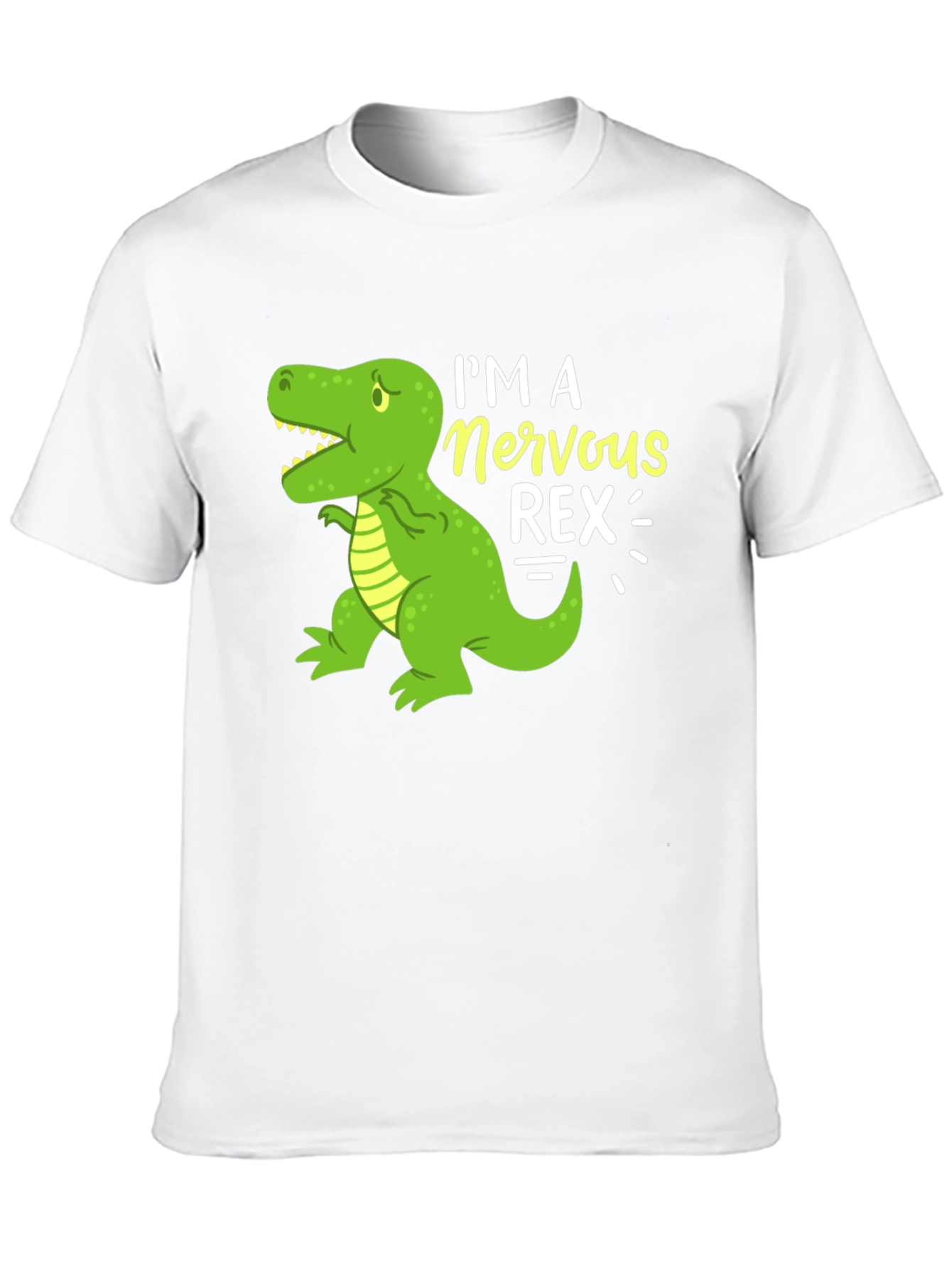 Nervous Rex T-Shirt - Funny Dinosaur Graphic Tee