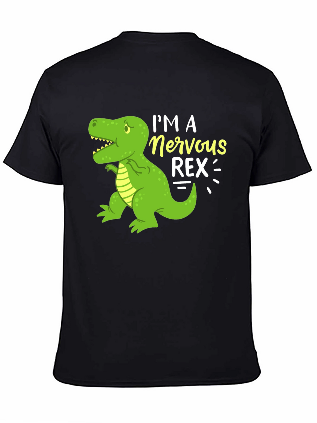 Nervous Rex T-Shirt - Funny Dinosaur Graphic Tee