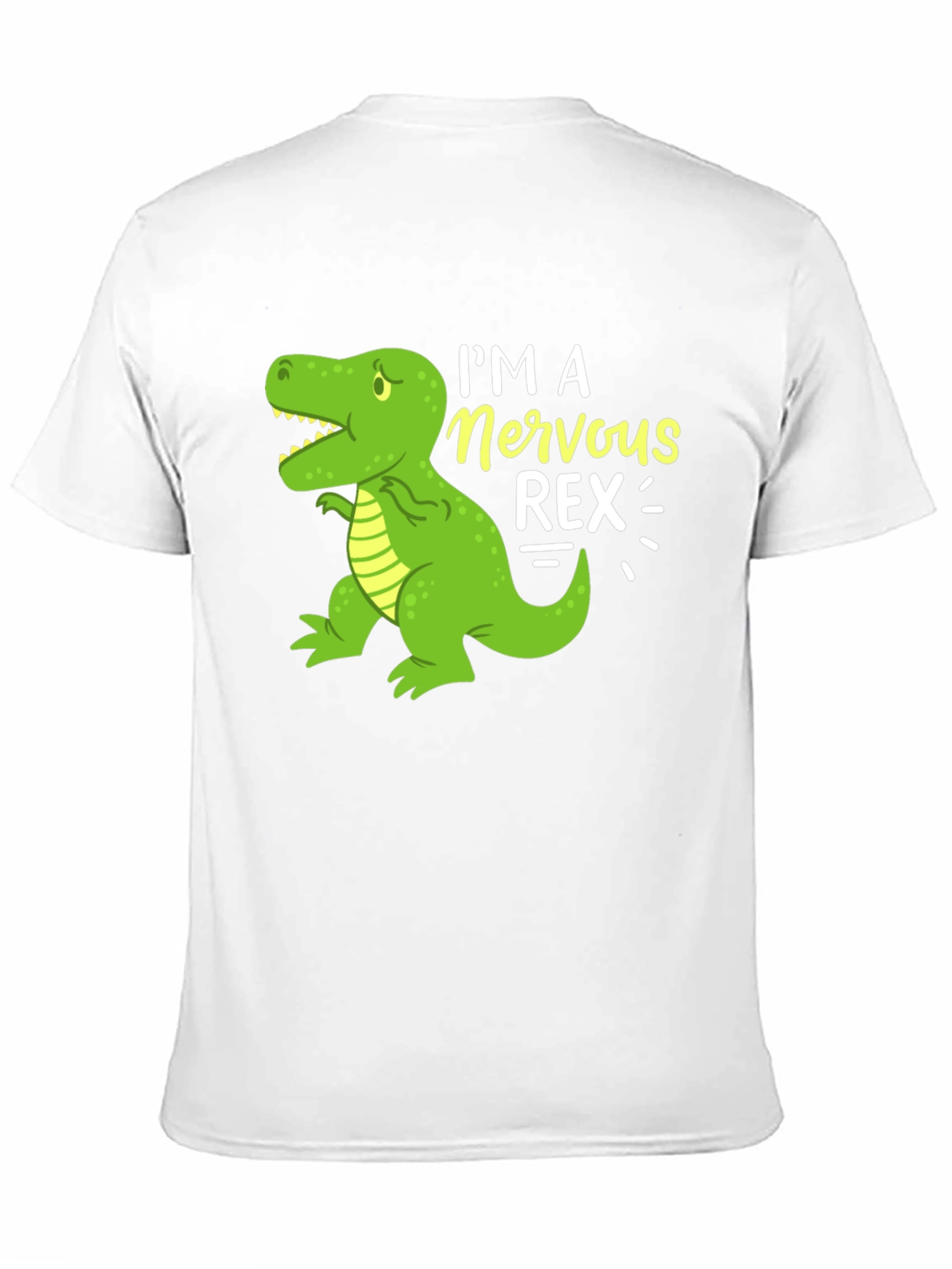 Nervous Rex T-Shirt - Funny Dinosaur Graphic Tee
