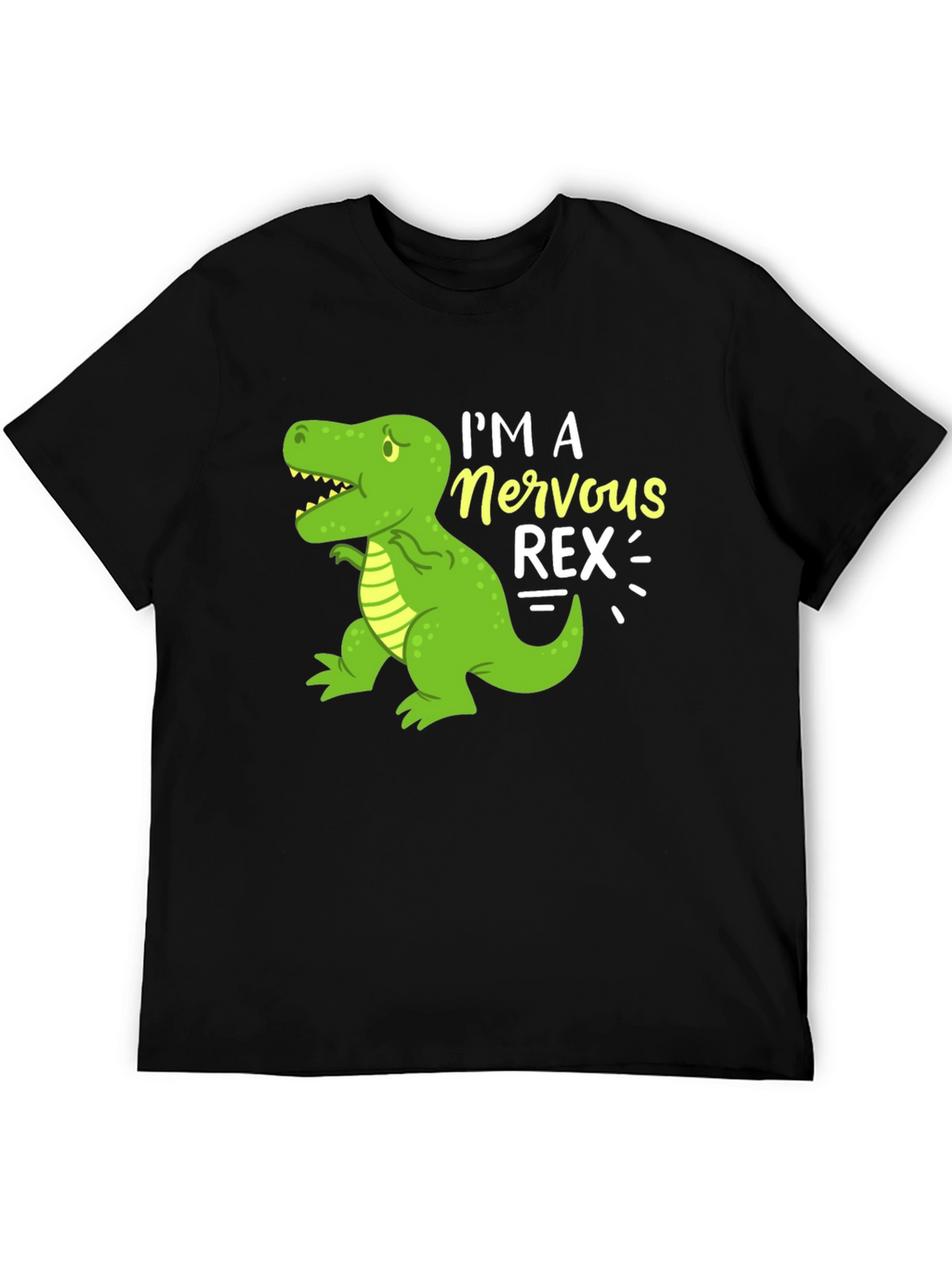 Nervous Rex T-Shirt - Funny Dinosaur Graphic Tee