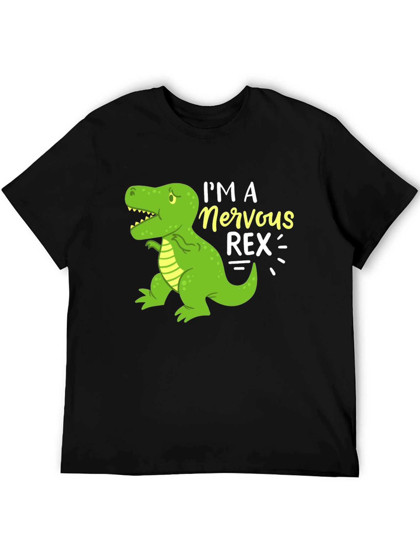 Nervous Rex T-Shirt - Funny Dinosaur Graphic Tee