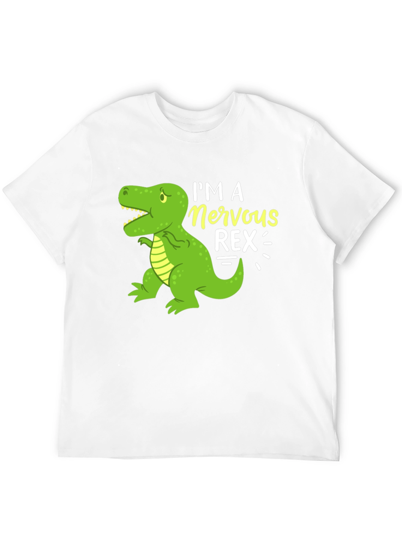 Nervous Rex T-Shirt - Funny Dinosaur Graphic Tee