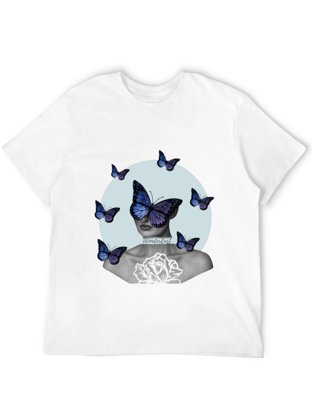 Butterfly Art Print Graphic Tee - Relaxed Fit