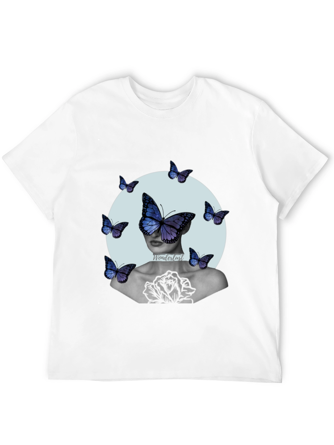 Butterfly Art Print Graphic Tee - Relaxed Fit