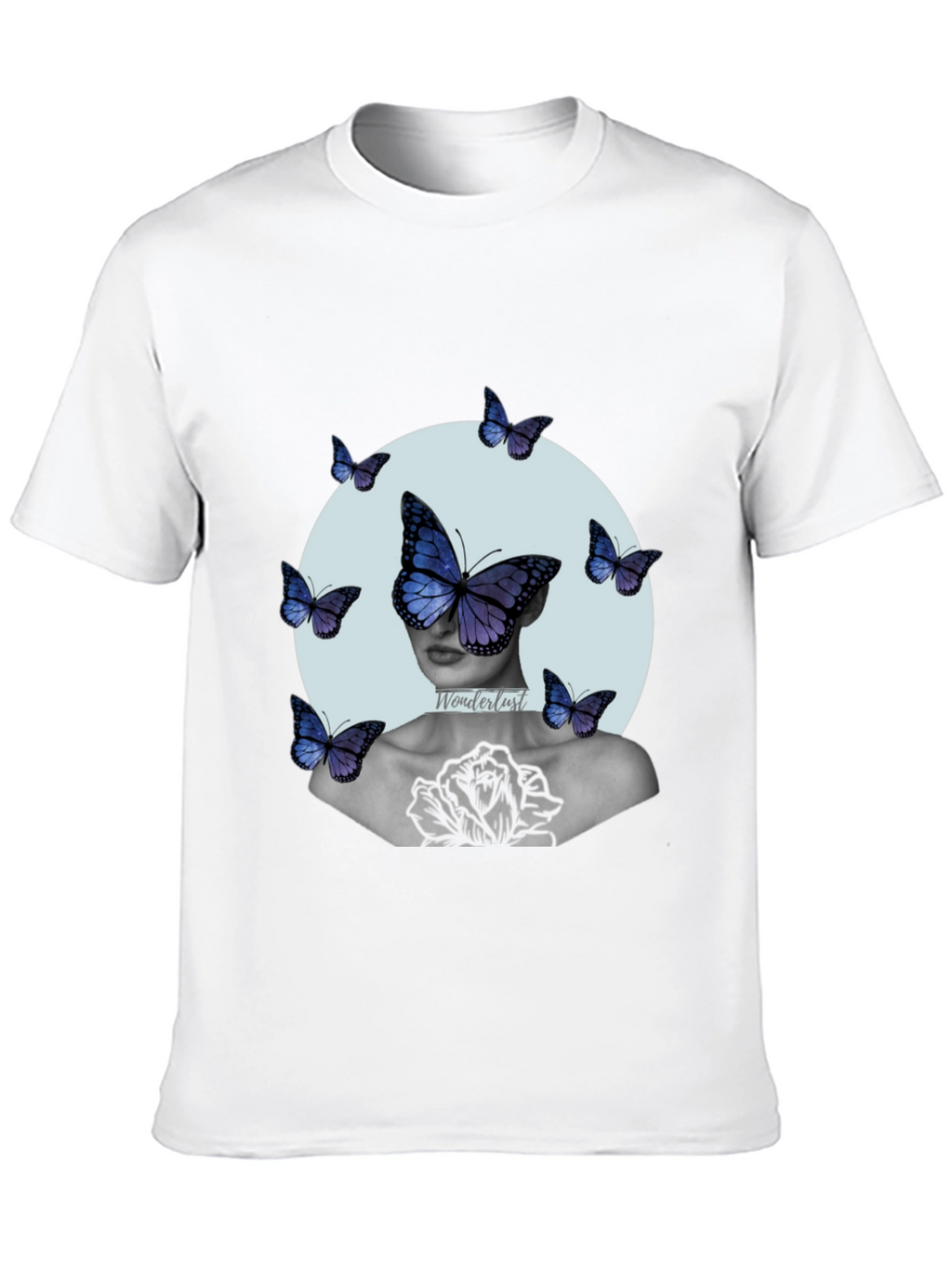 Butterfly Art Print Graphic Tee - Relaxed Fit