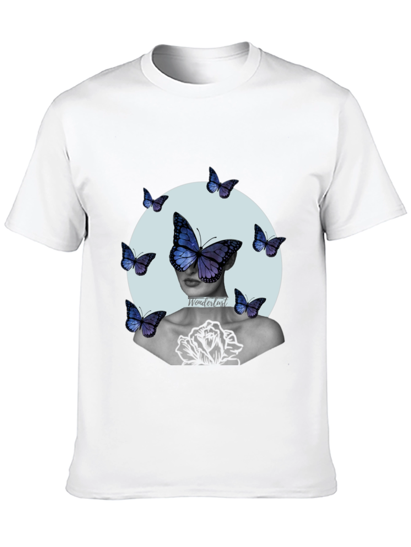 Butterfly Art Print Graphic Tee - Relaxed Fit