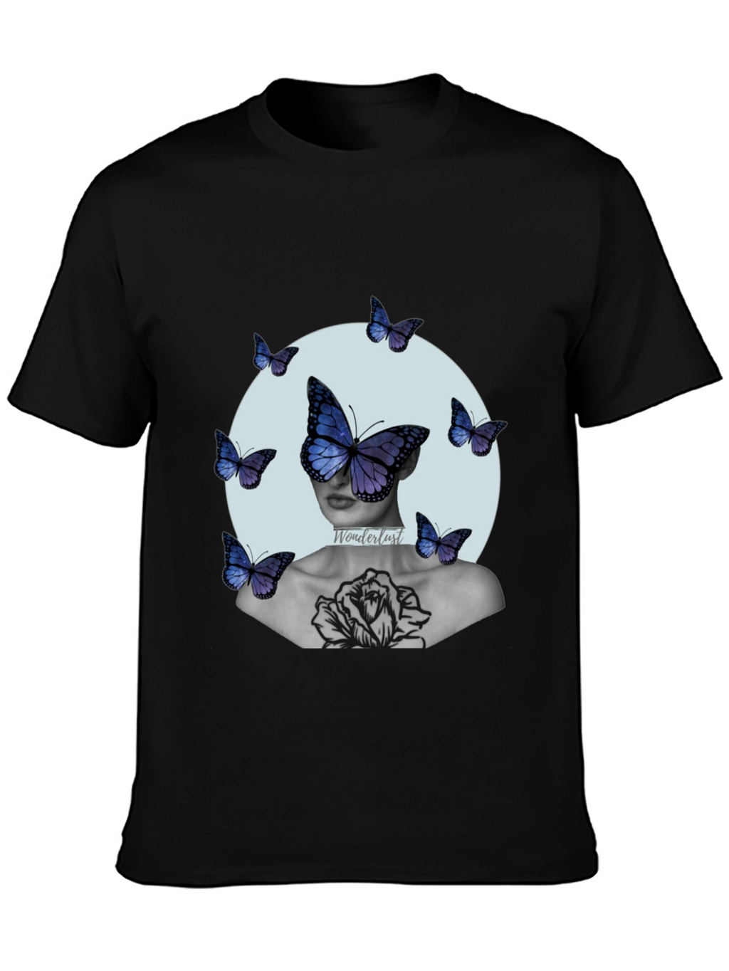 Butterfly Art Print Graphic Tee - Relaxed Fit