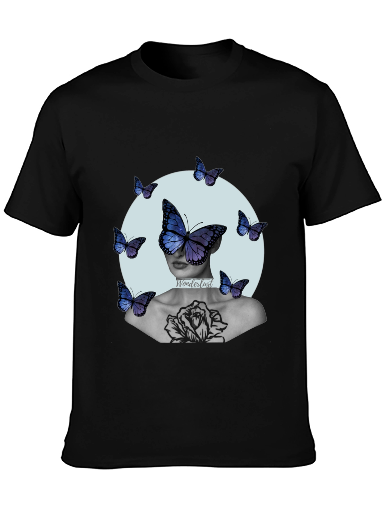 Butterfly Art Print Graphic Tee - Relaxed Fit
