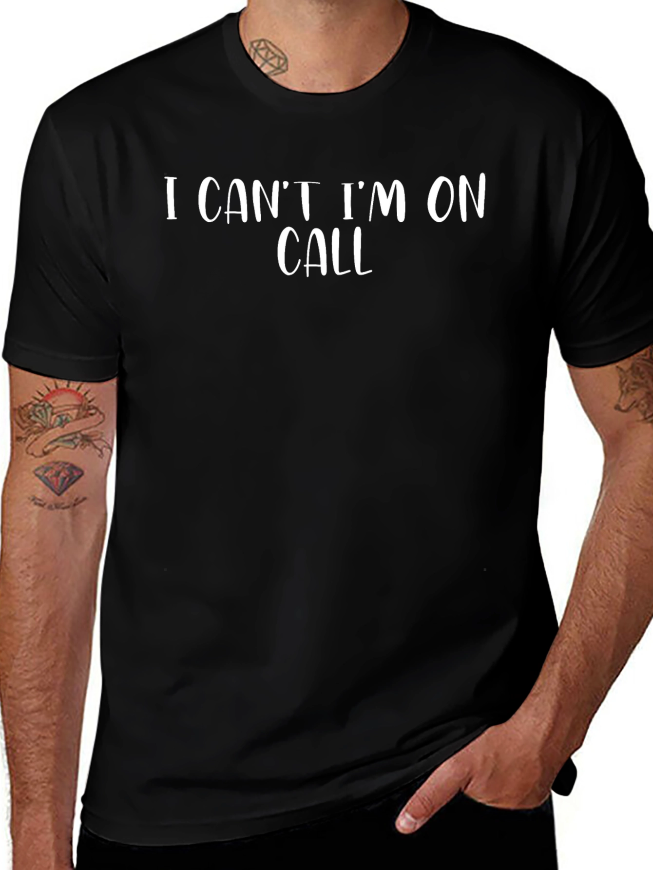 I Cant Im On Call Graphic T-Shirt
