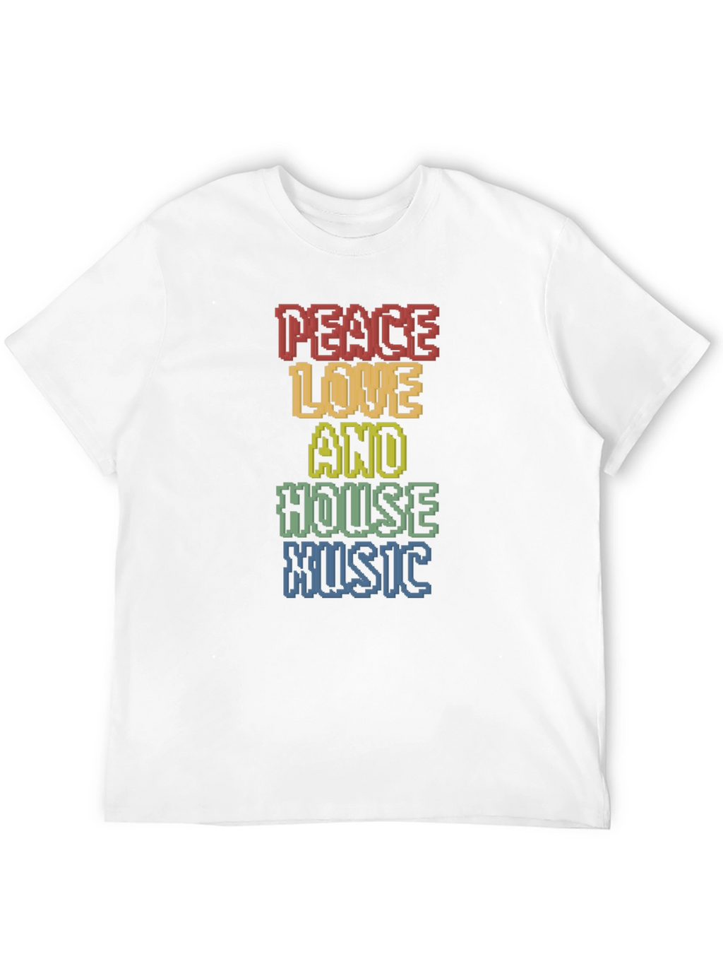 Peace Love House Music Graphic Tee