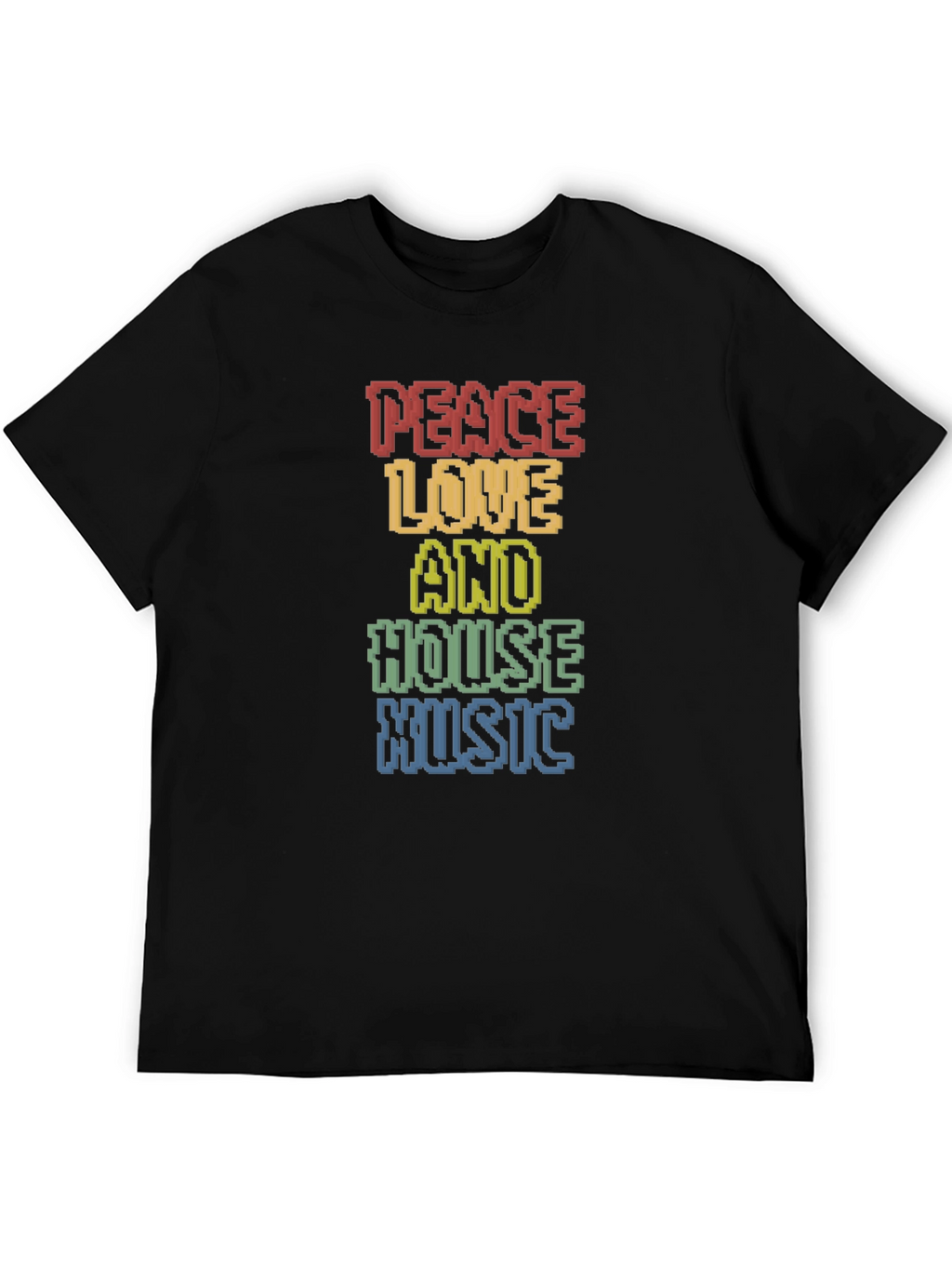 Peace Love House Music Graphic Tee