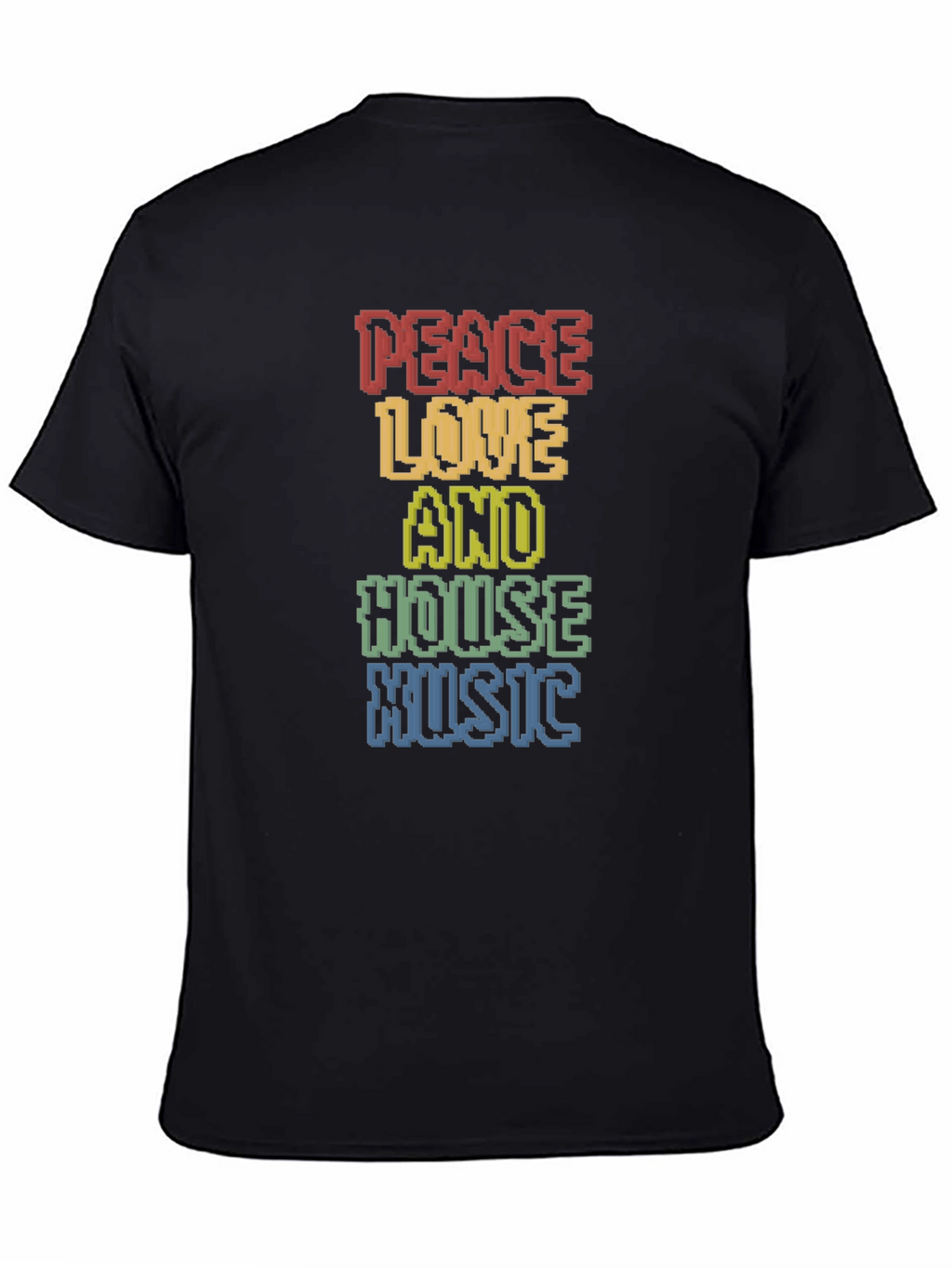 Peace Love House Music Graphic Tee