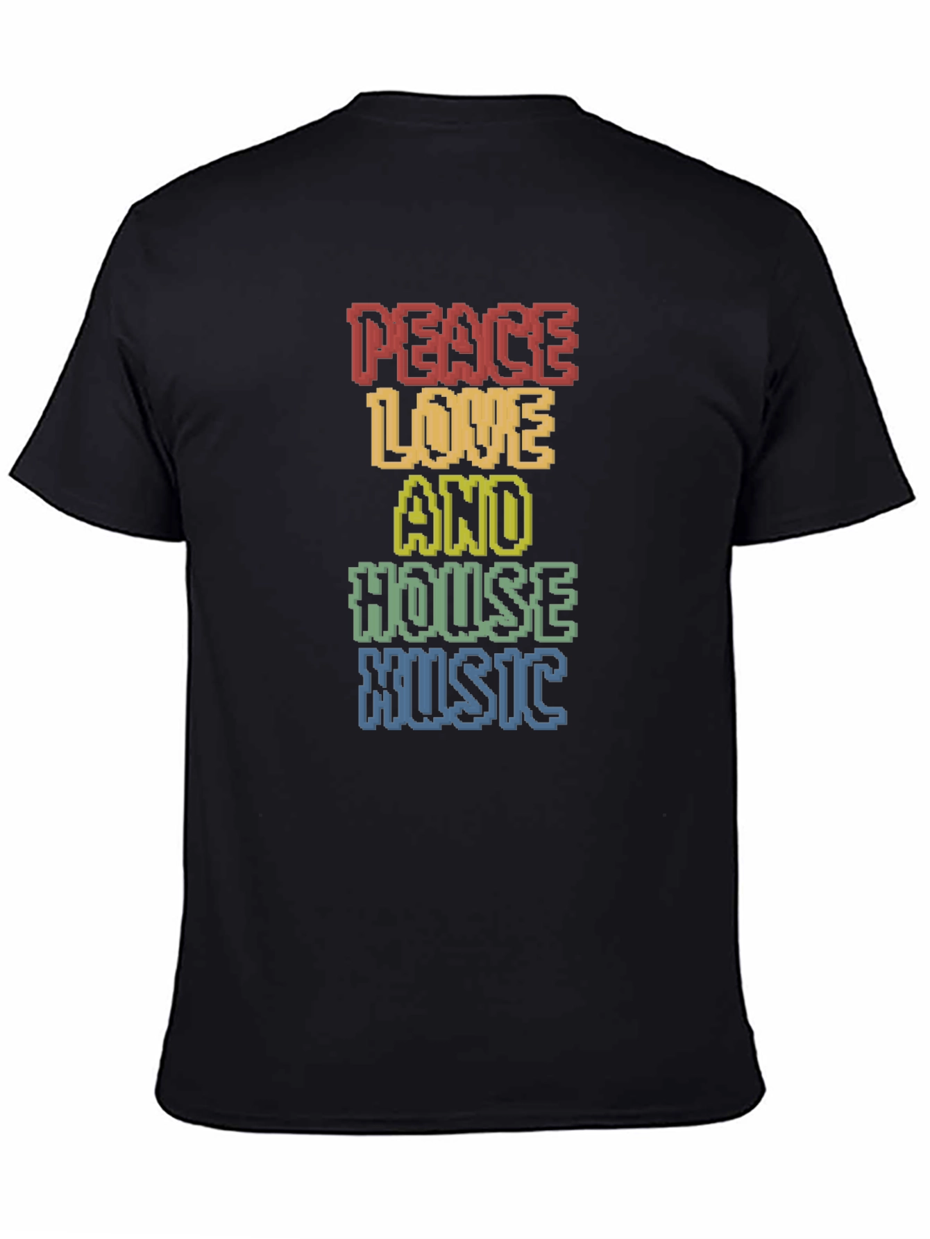 Peace Love House Music Graphic Tee