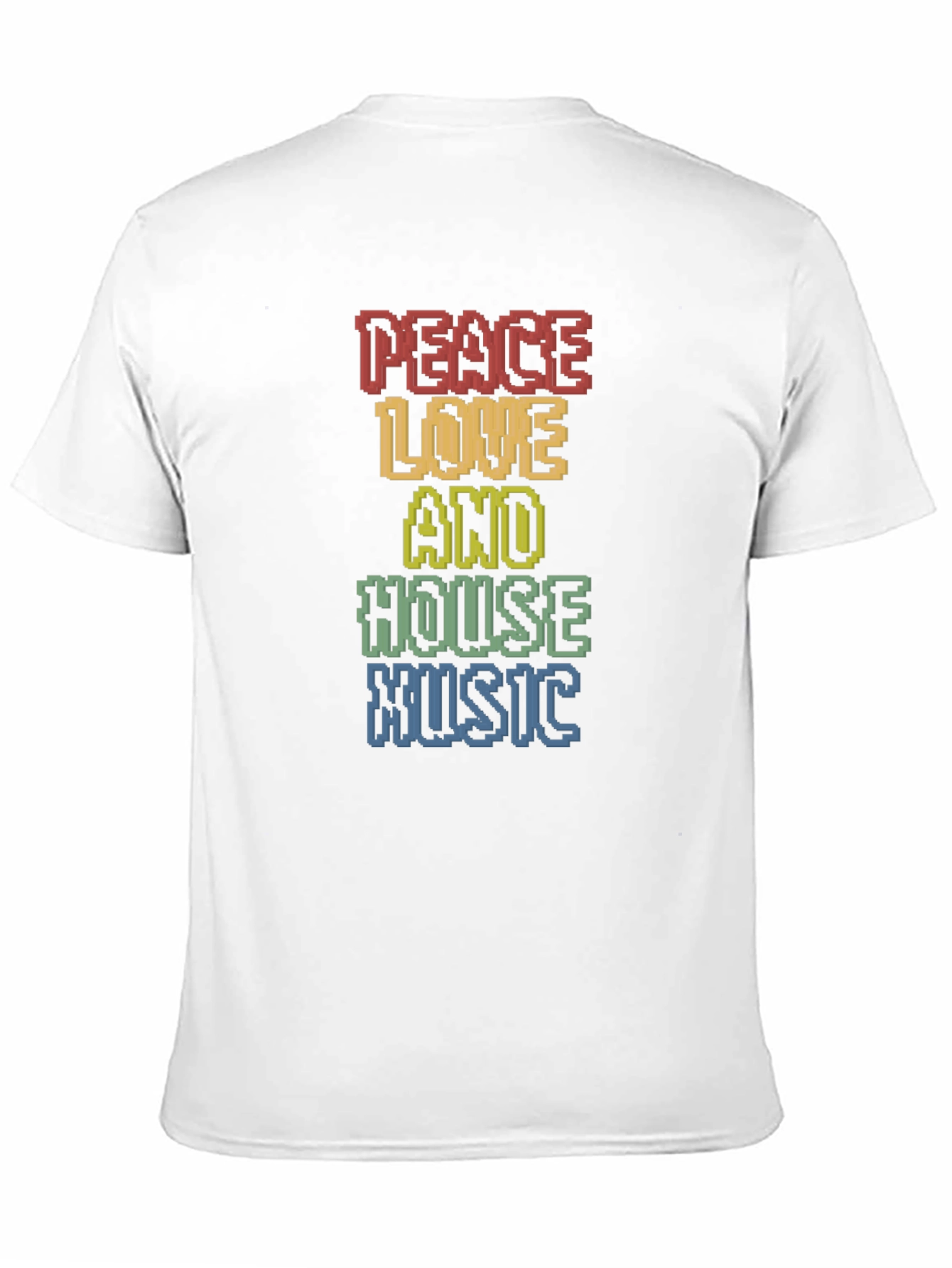Peace Love House Music Graphic Tee