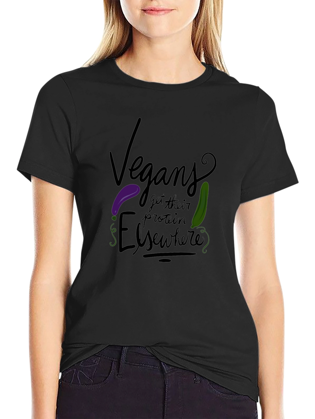 Vegans Get Protein Elsewhere Graphic Tee