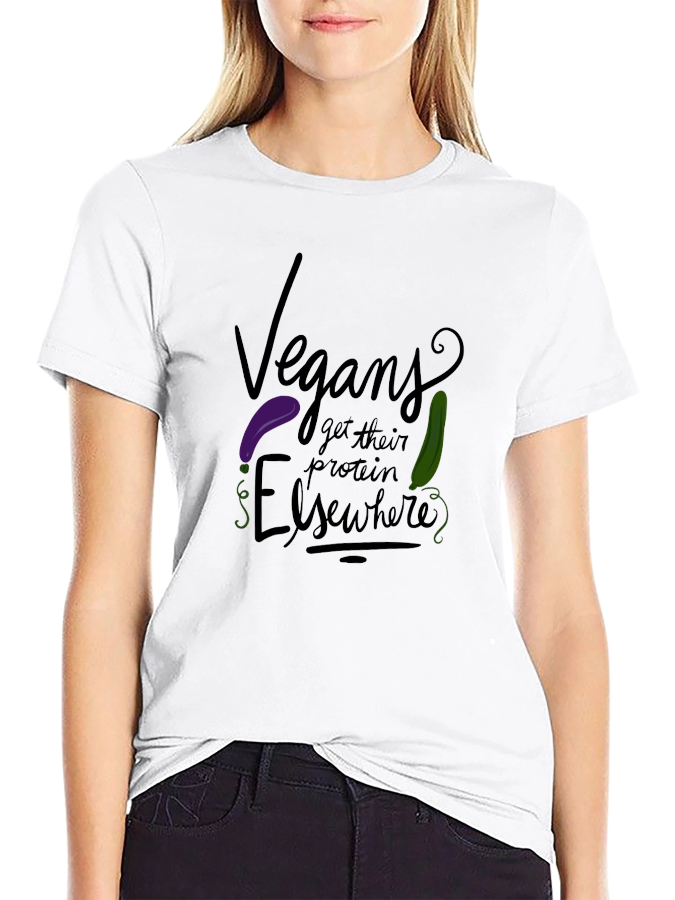 Vegans Get Protein Elsewhere Graphic Tee