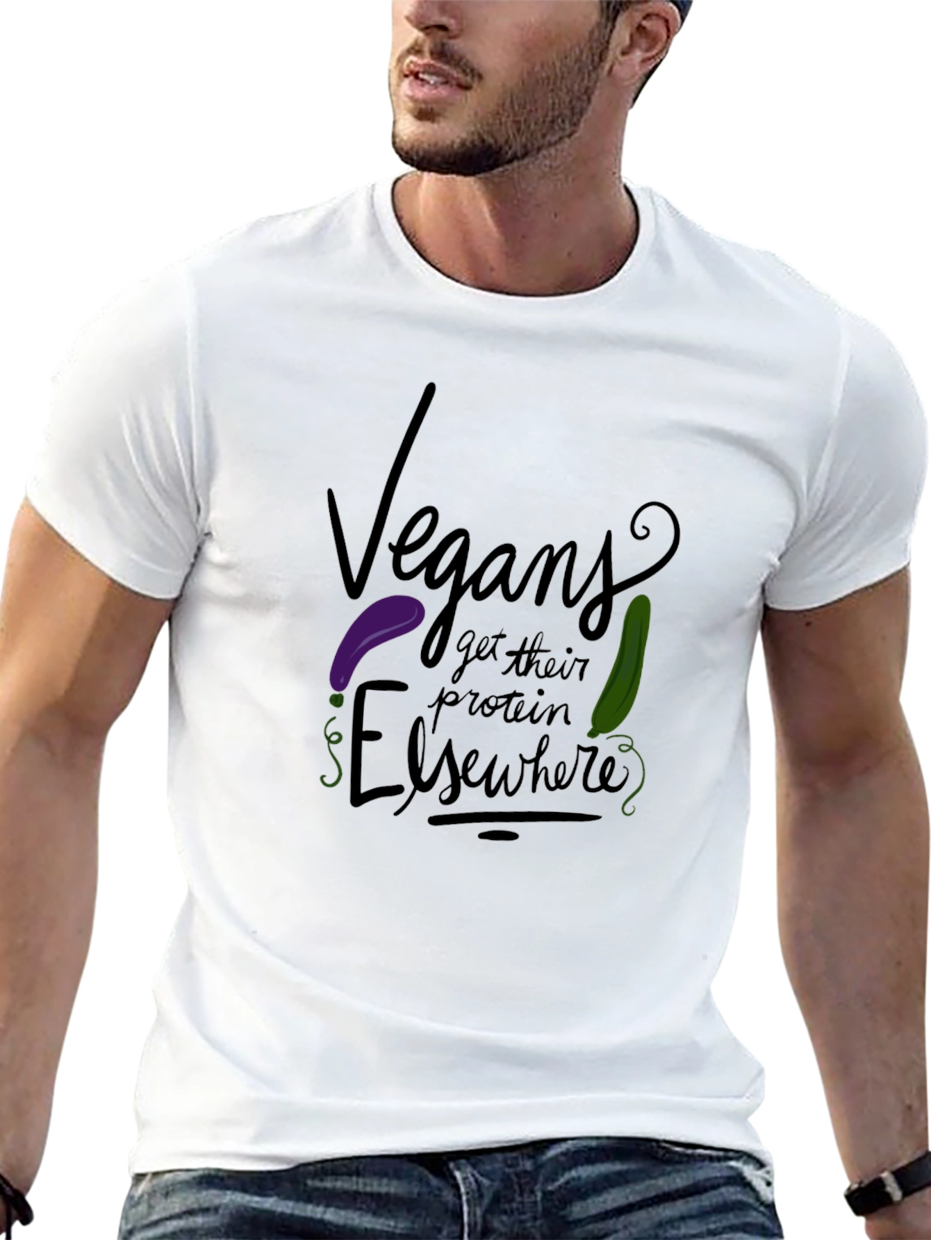 Vegans Get Protein Elsewhere Graphic Tee