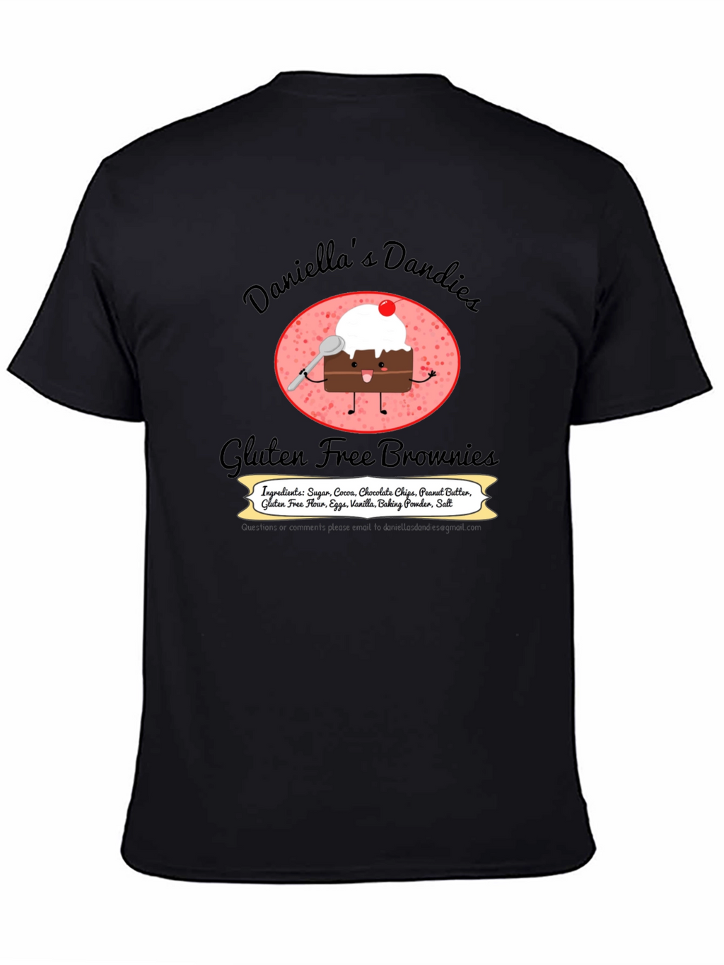 Daniellas Dandies Gluten Free Brownie T-Shirt