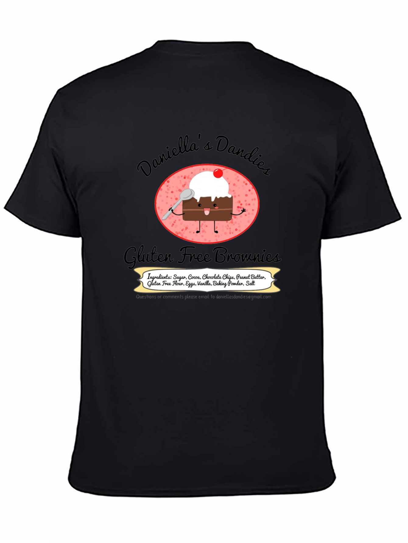 Daniellas Dandies Gluten Free Brownie T-Shirt