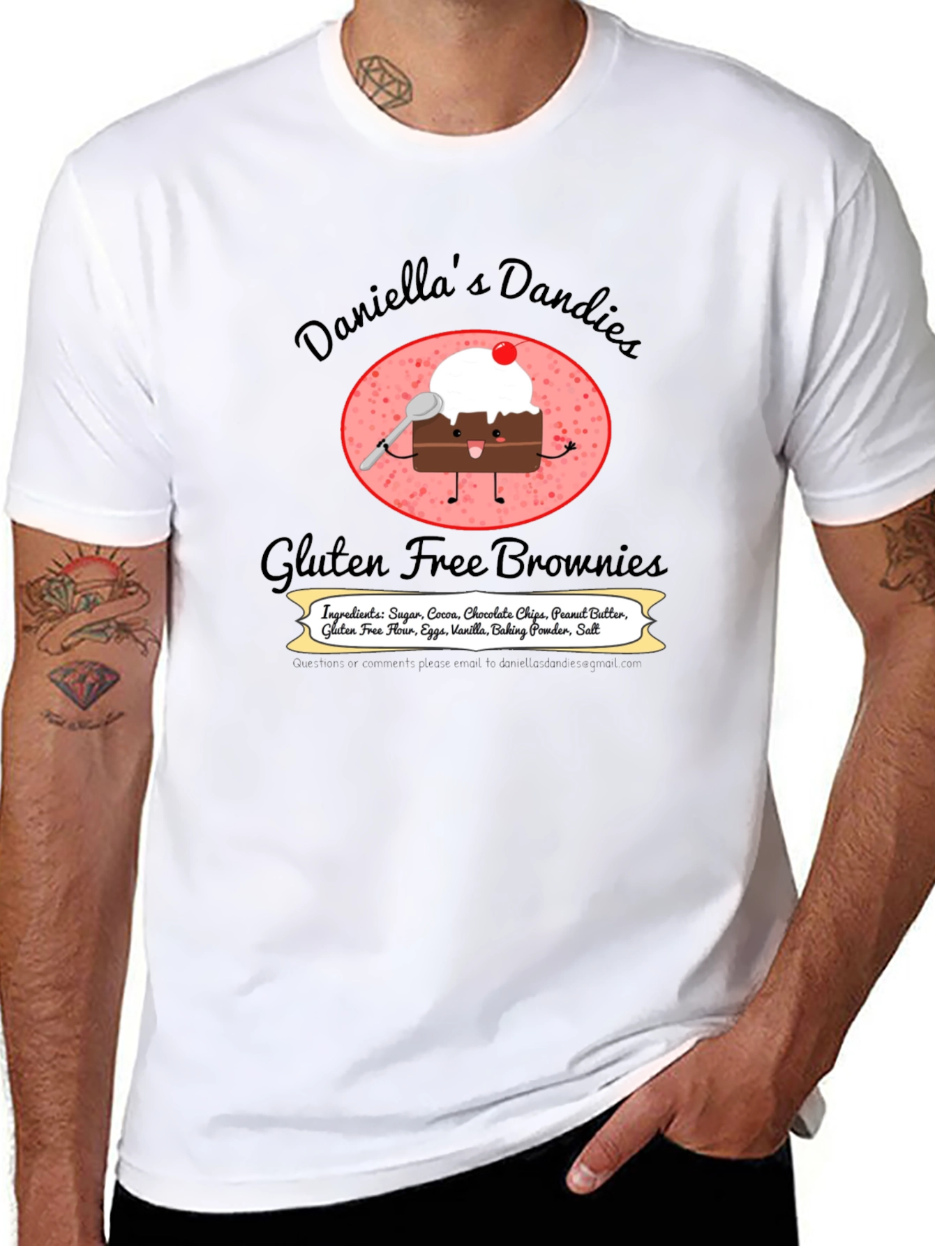 Daniellas Dandies Gluten Free Brownie T-Shirt
