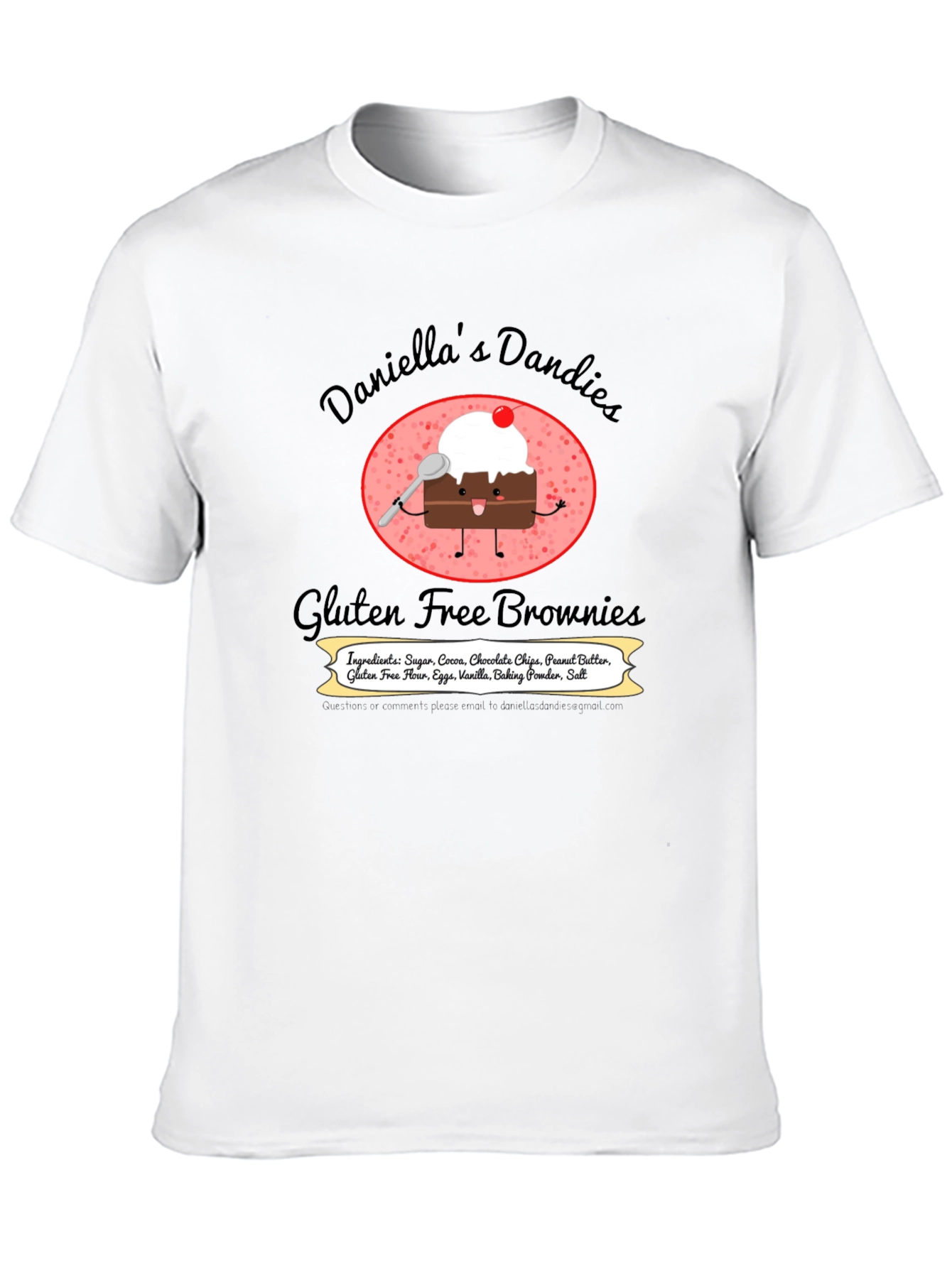 Daniellas Dandies Gluten Free Brownie T-Shirt