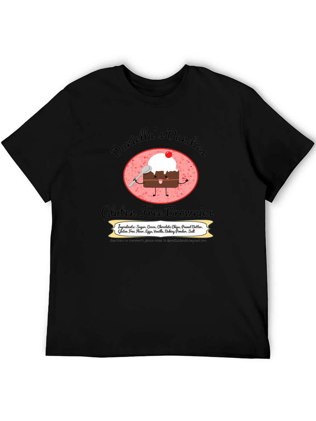Daniellas Dandies Gluten Free Brownie T-Shirt