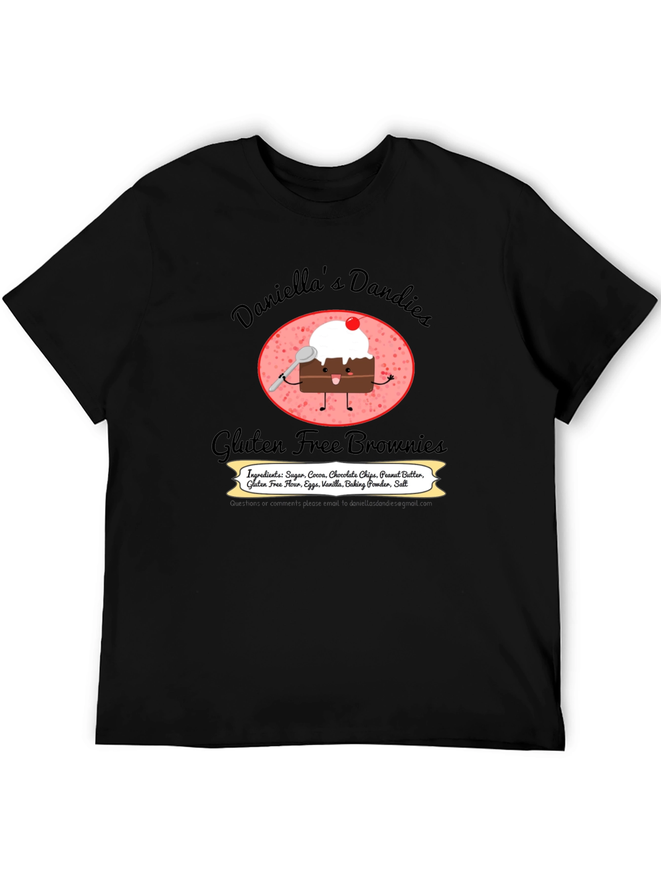 Daniellas Dandies Gluten Free Brownie T-Shirt