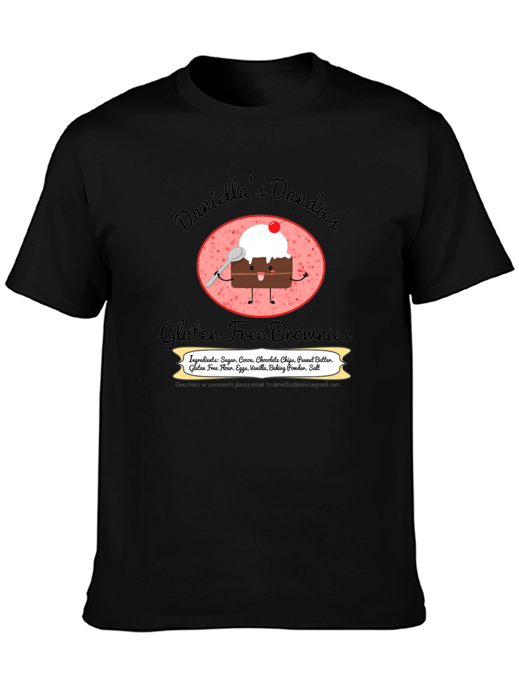 Daniellas Dandies Gluten Free Brownie T-Shirt
