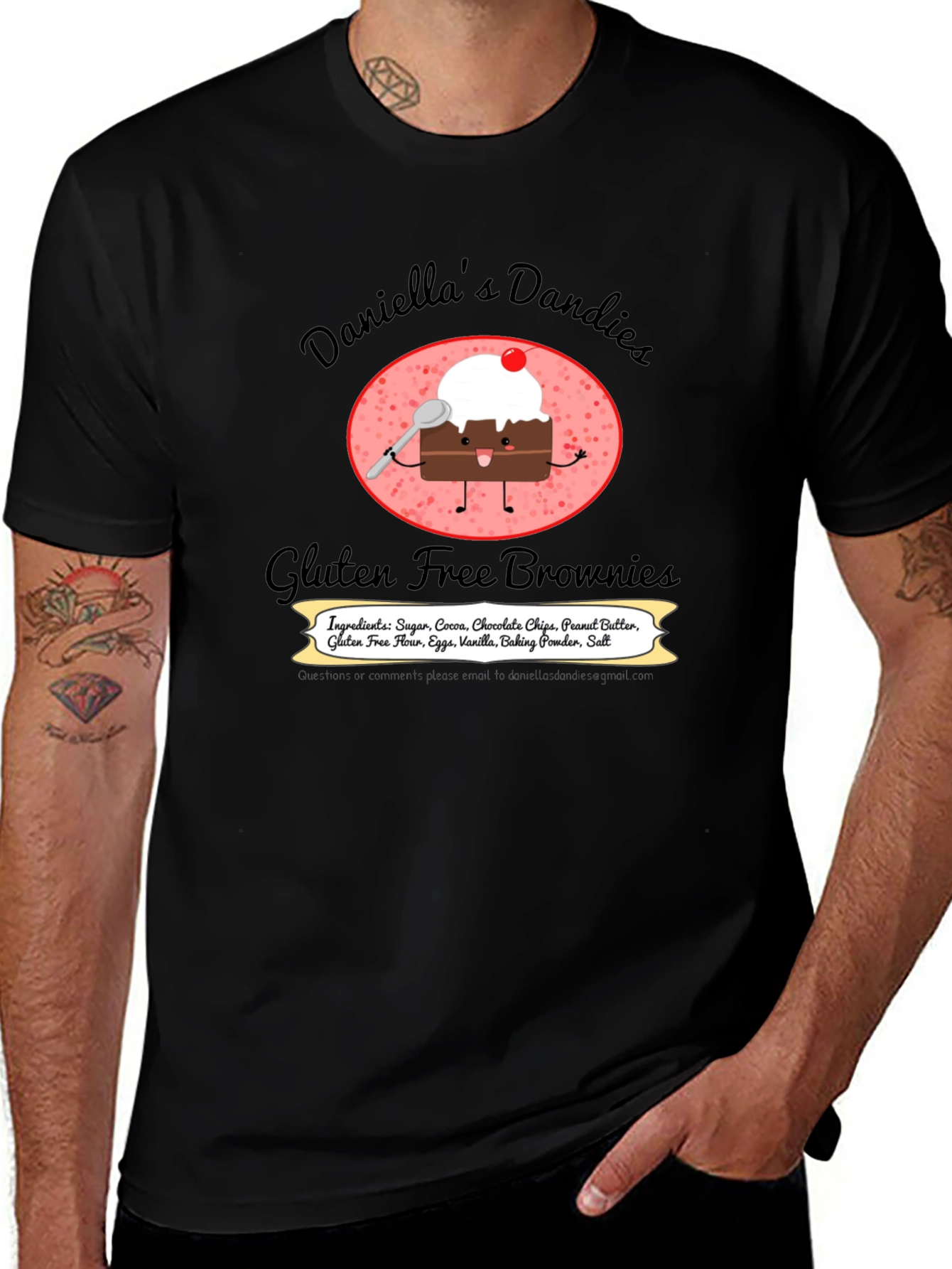 Daniellas Dandies Gluten Free Brownie T-Shirt