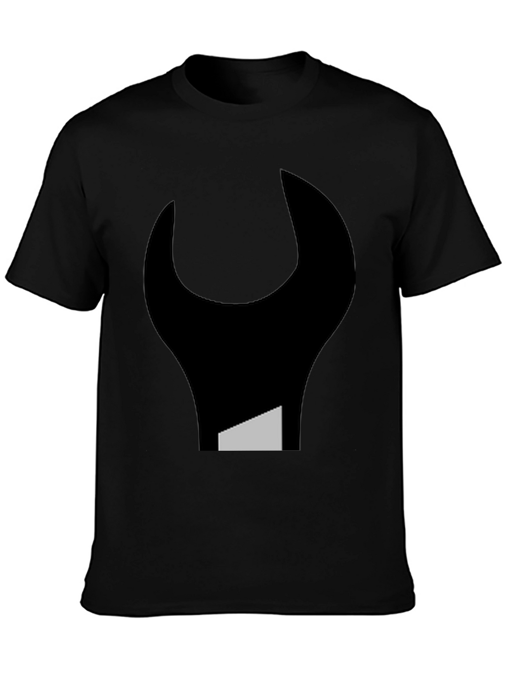Abstract Wrench Graphic Tee - Black Unisex T-Shirt