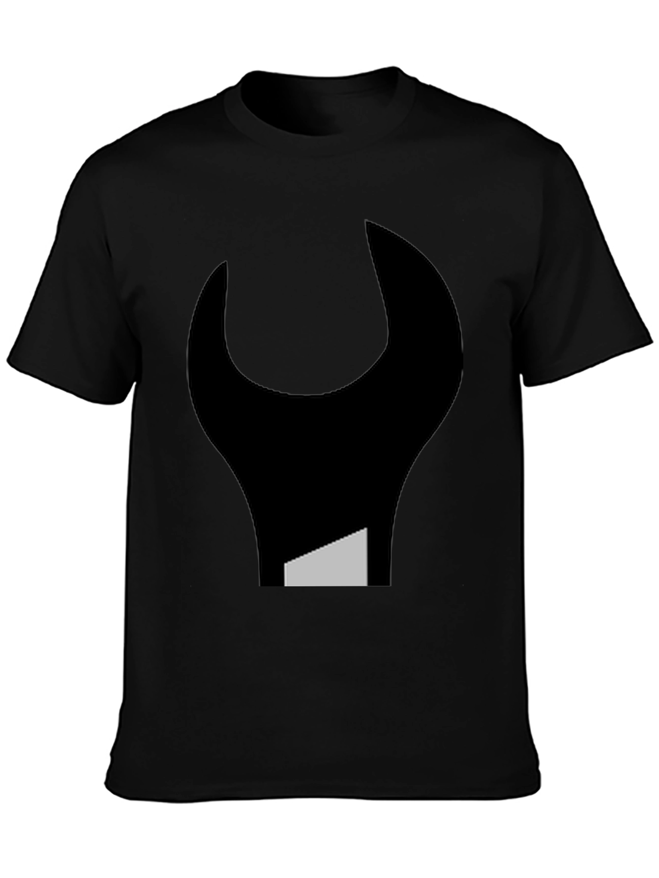 Abstract Wrench Graphic Tee - Black Unisex T-Shirt
