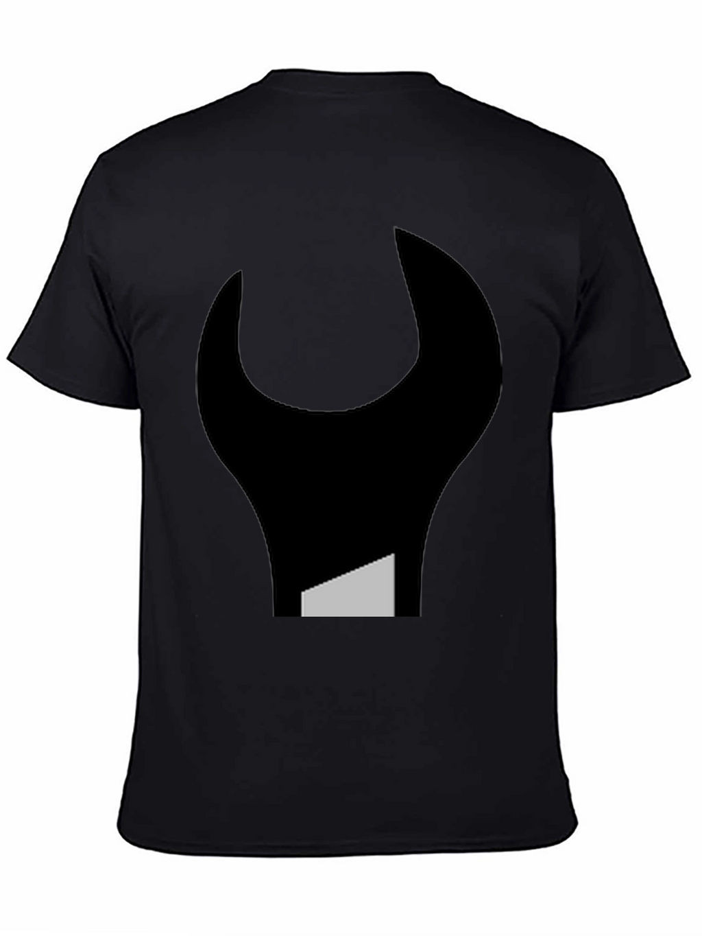 Abstract Wrench Graphic Tee - Black Unisex T-Shirt