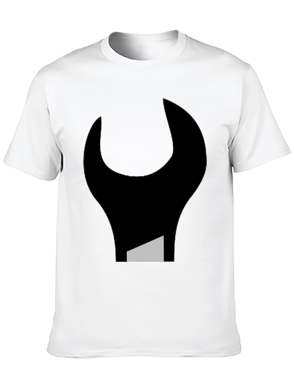 Abstract Wrench Graphic Tee - Black Unisex T-Shirt