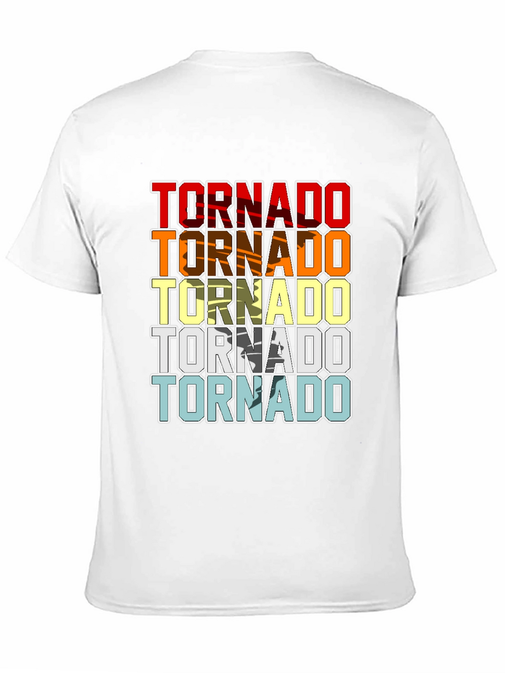 Retro Tornado Graphic T-Shirt Cool Weather Design