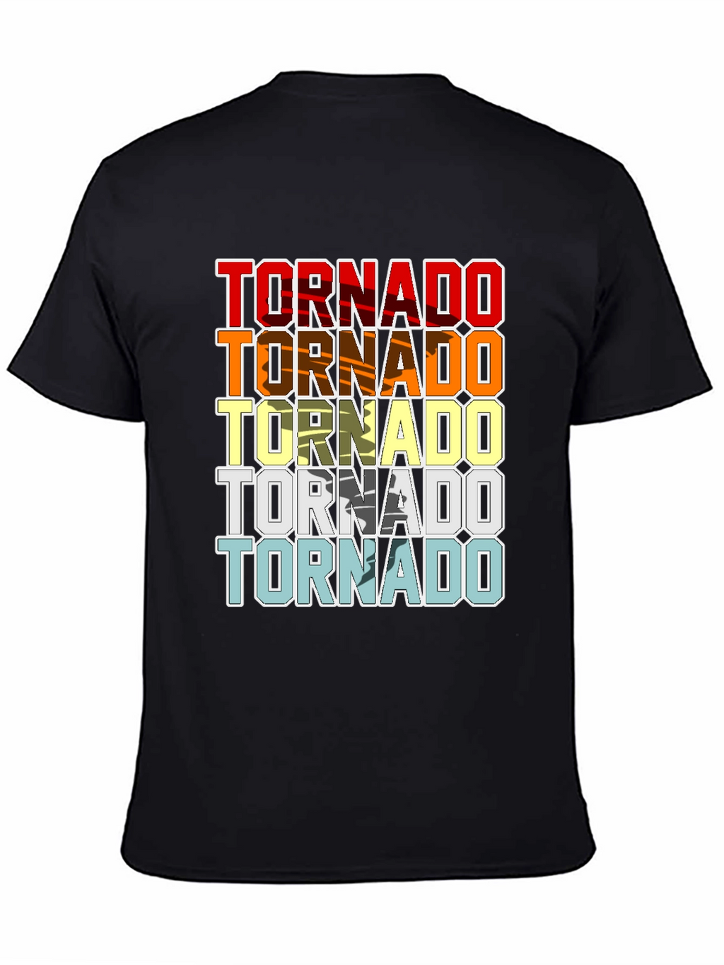Retro Tornado Graphic T-Shirt Cool Weather Design