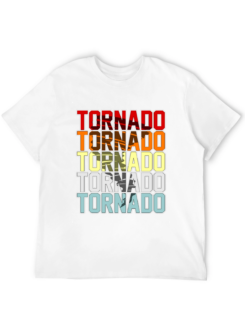 Retro Tornado Graphic T-Shirt Cool Weather Design