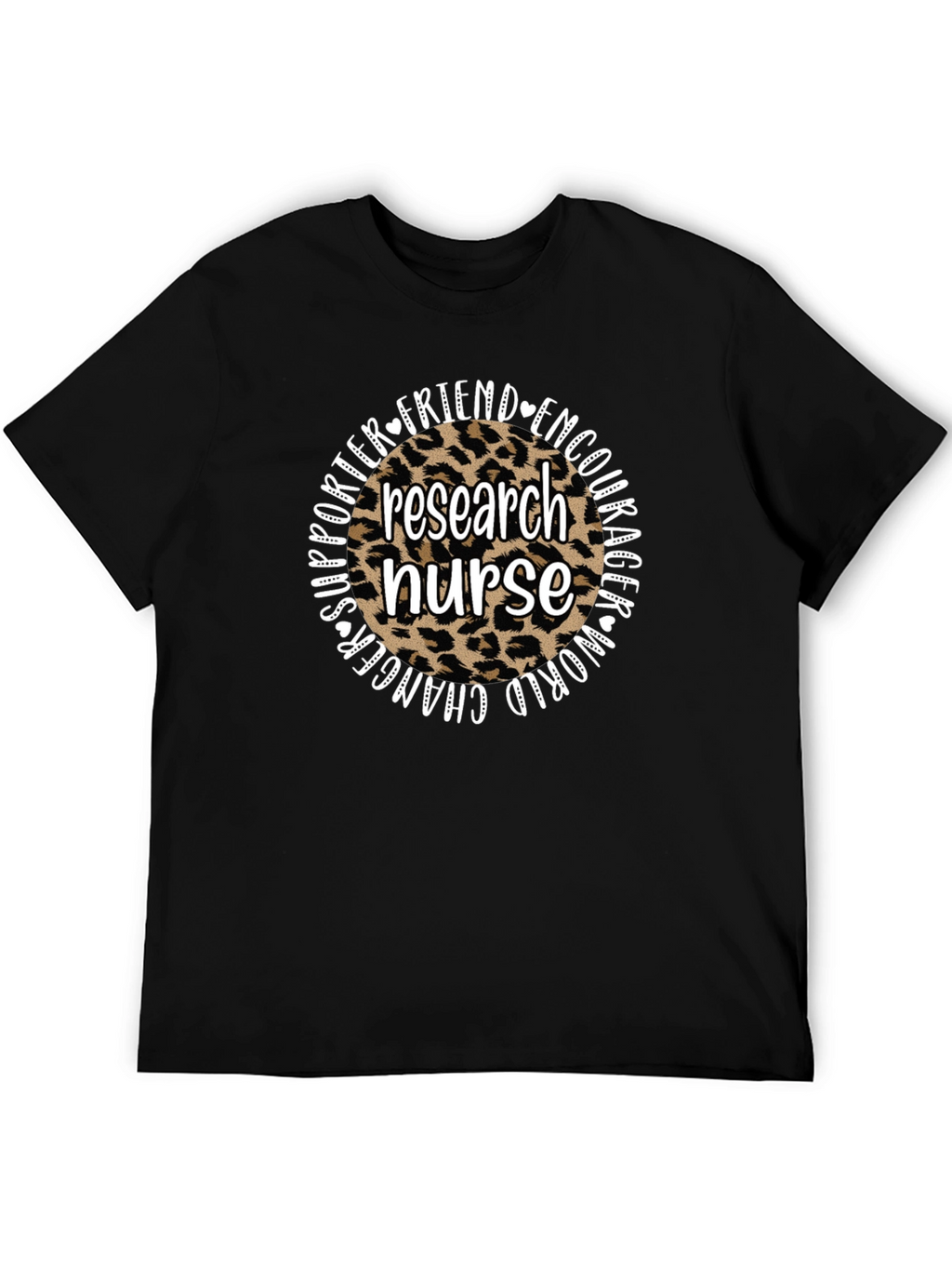 Research Nurse Leopard Print T-Shirt