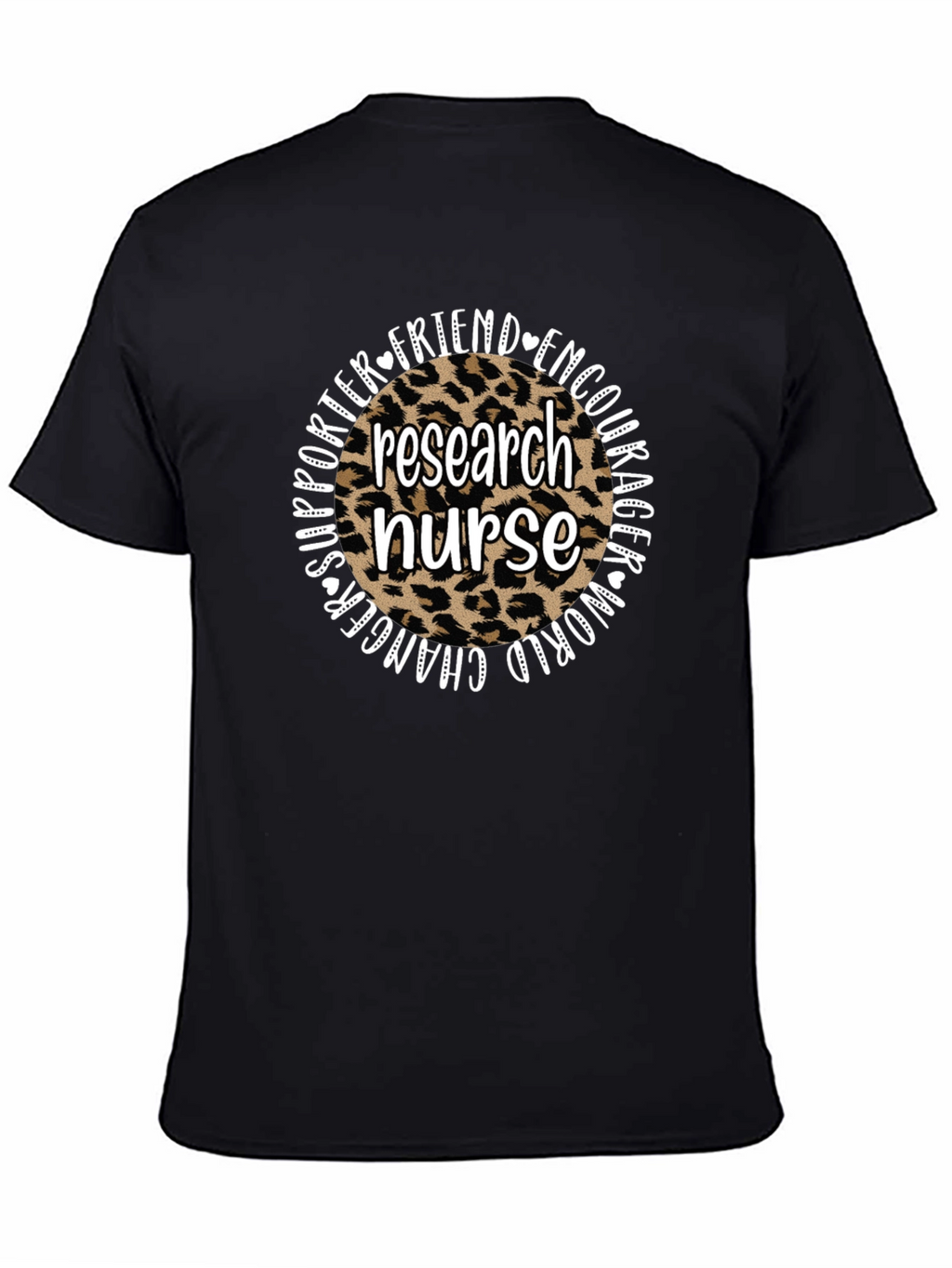 Research Nurse Leopard Print T-Shirt