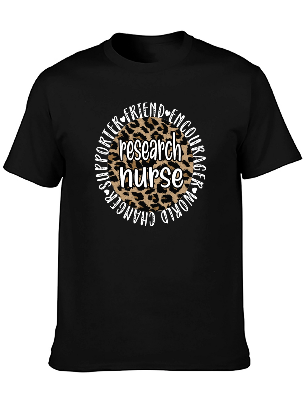 Research Nurse Leopard Print T-Shirt