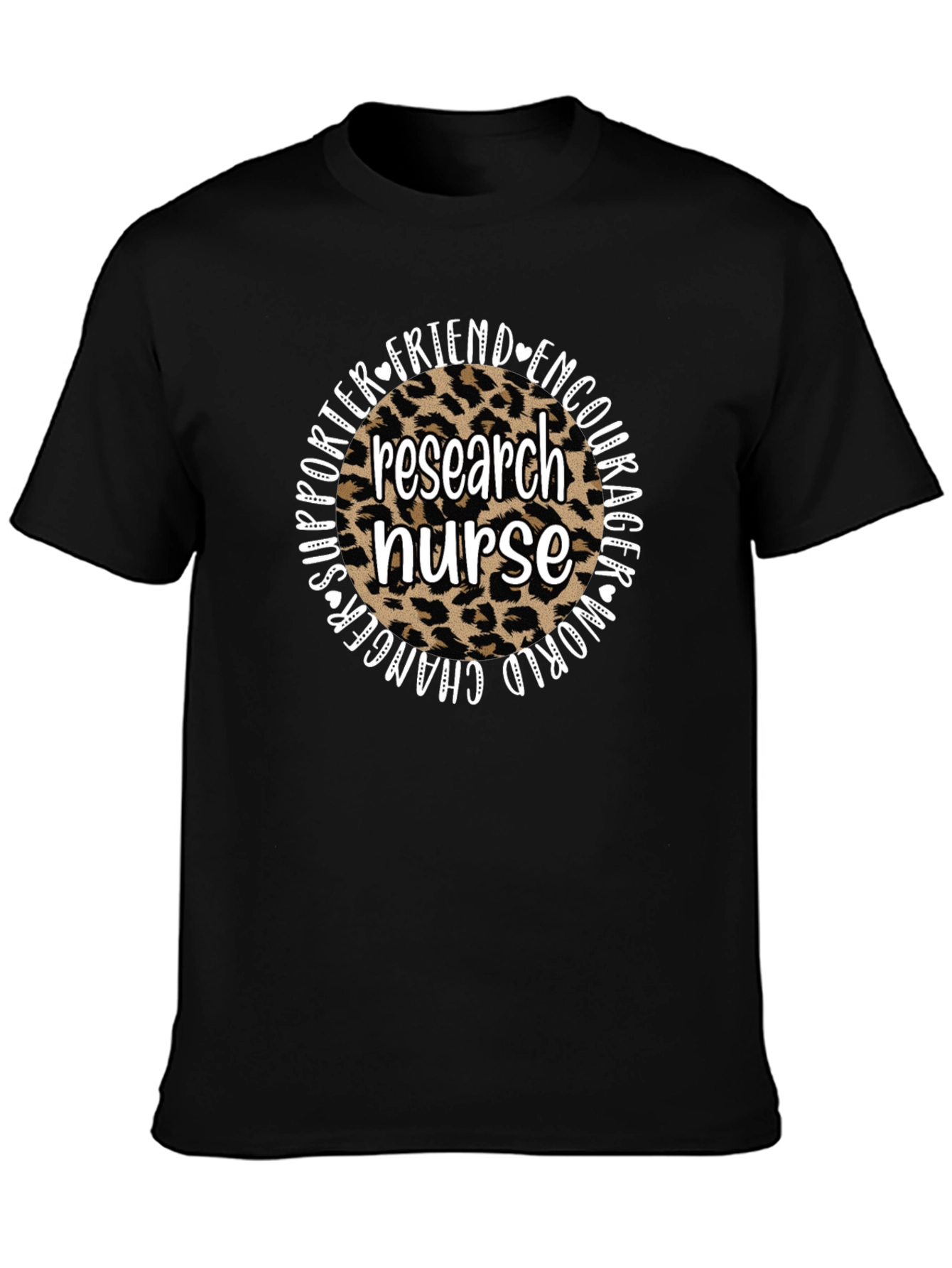 Research Nurse Leopard Print T-Shirt