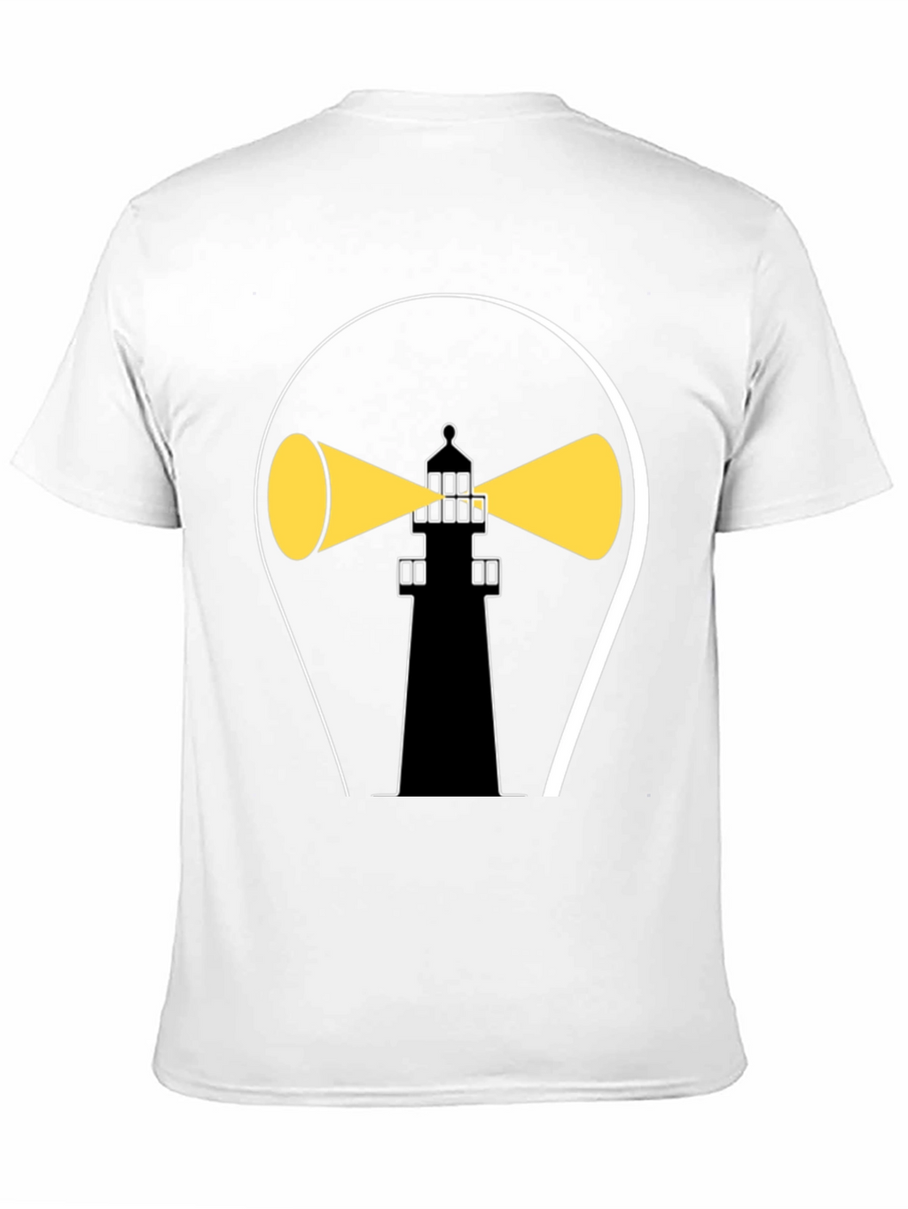 Lighthouse Graphic Tee - Stylish Black Cotton Shirt