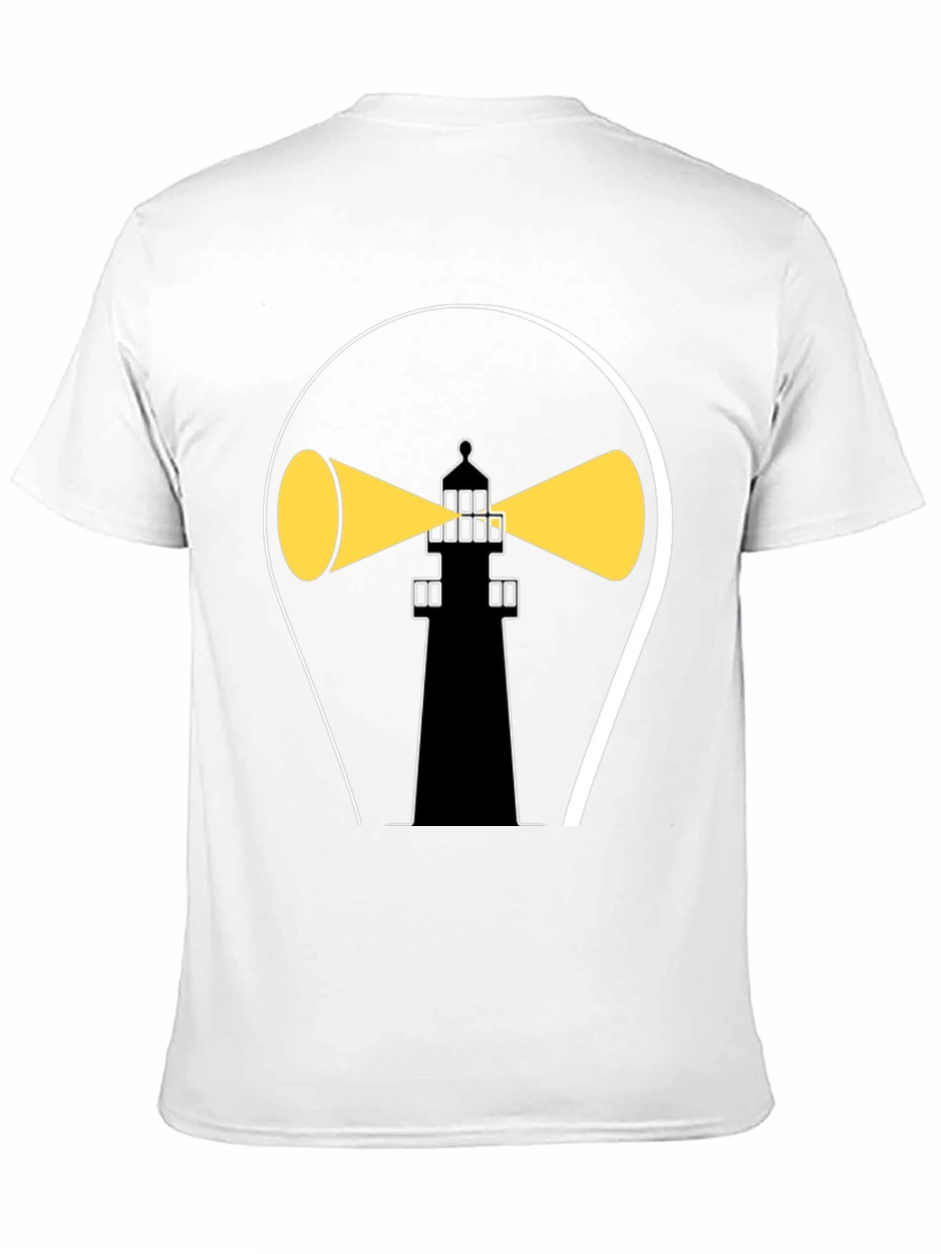 Lighthouse Graphic Tee - Stylish Black Cotton Shirt