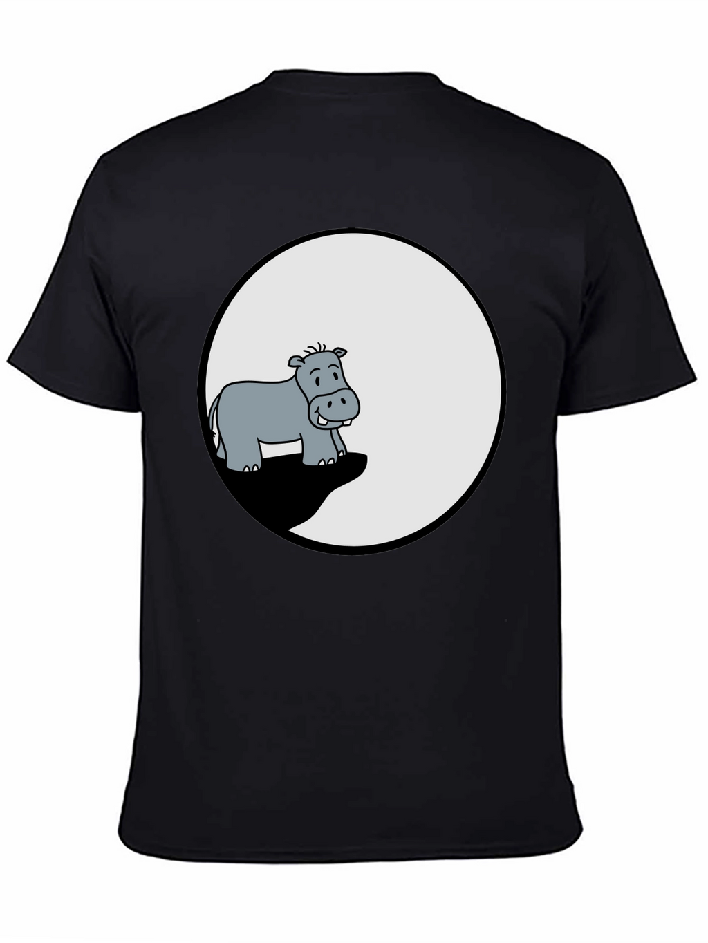 Hippo Graphic Tee - Mens Black T-Shirt