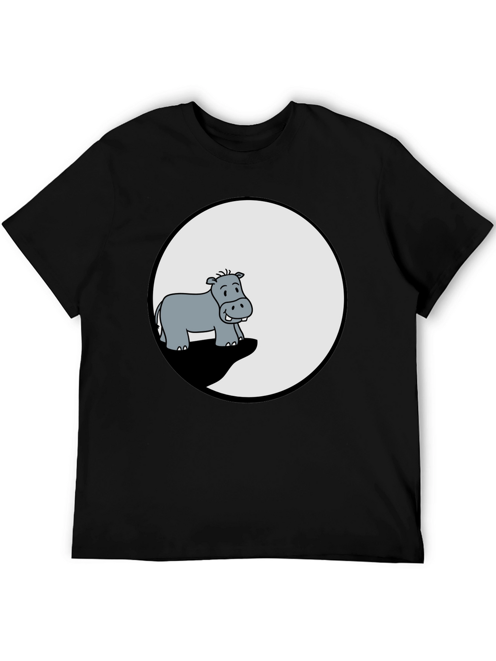 Hippo Graphic Tee - Mens Black T-Shirt
