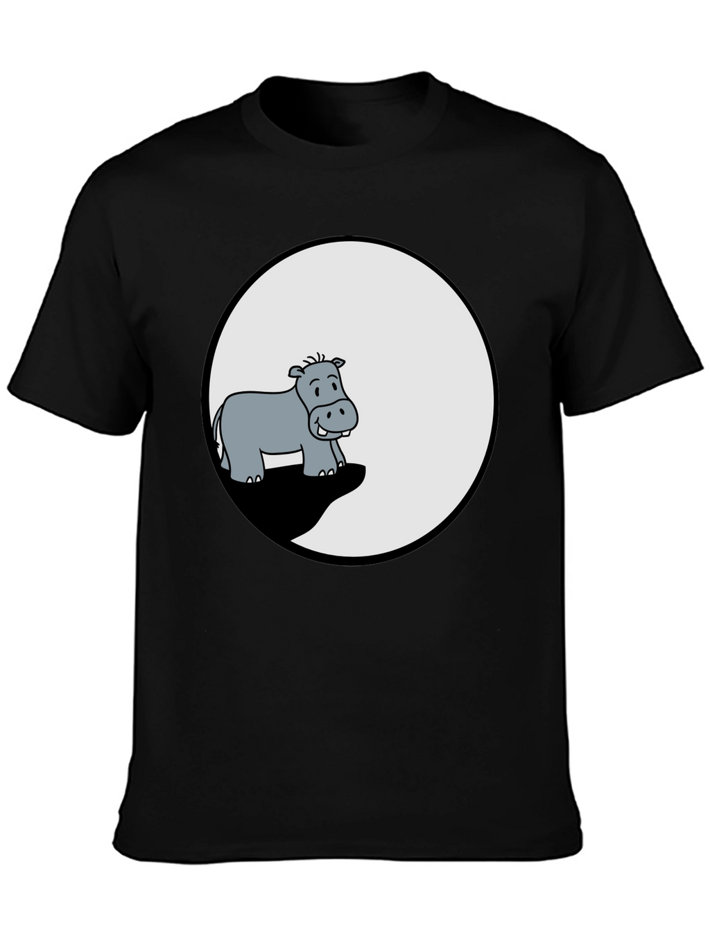 Hippo Graphic Tee - Mens Black T-Shirt