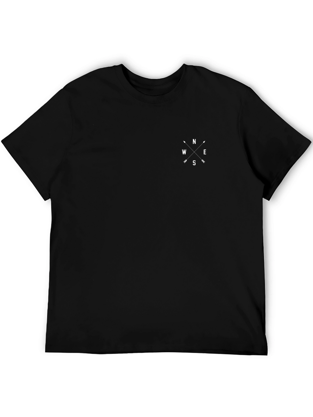Compass Black Crew Neck T-Shirt